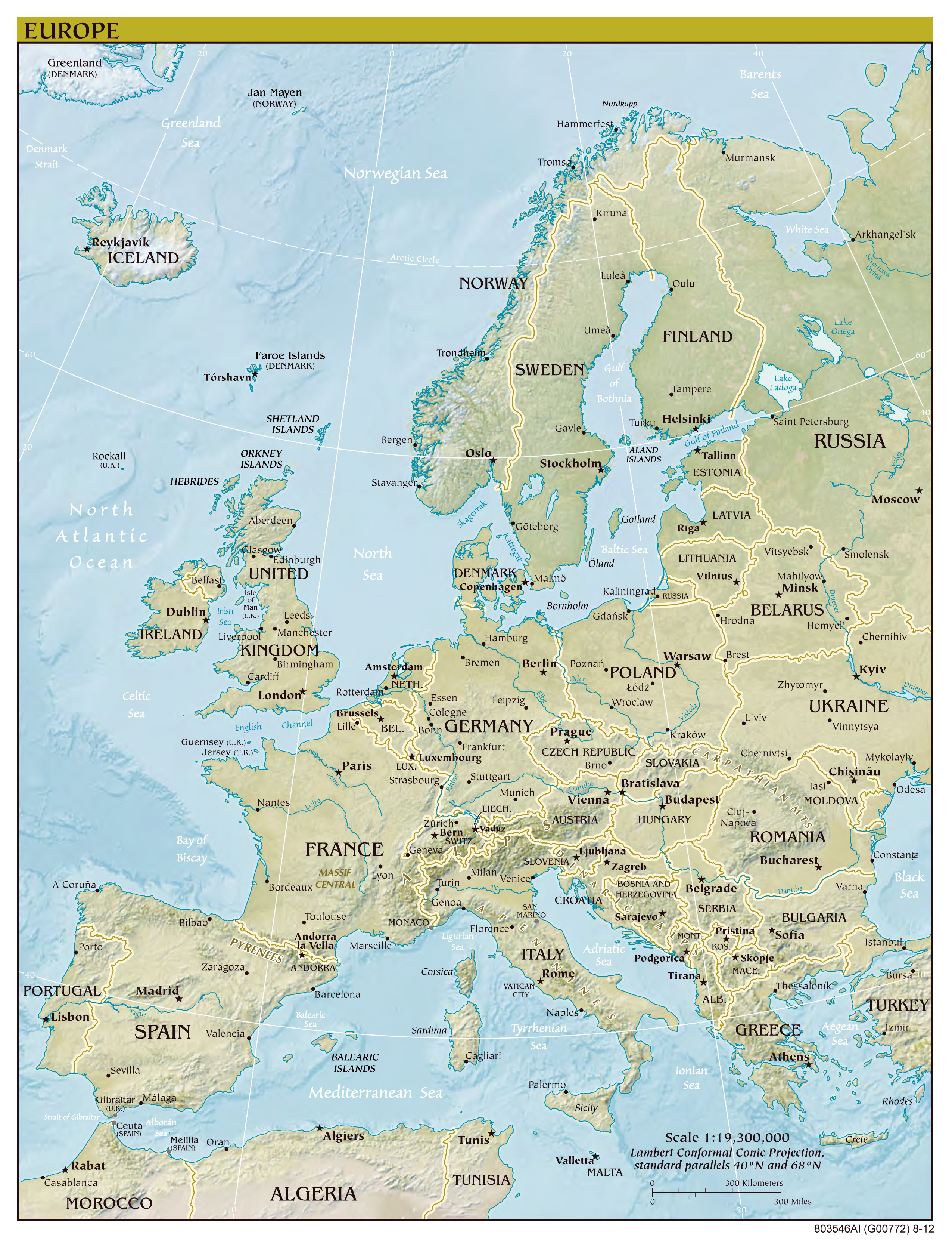 Maps of Europe | Map of Europe in English | Political, Administrative ...