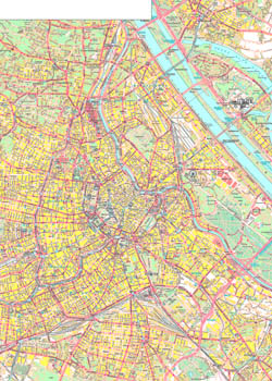 Map of Vienna city.