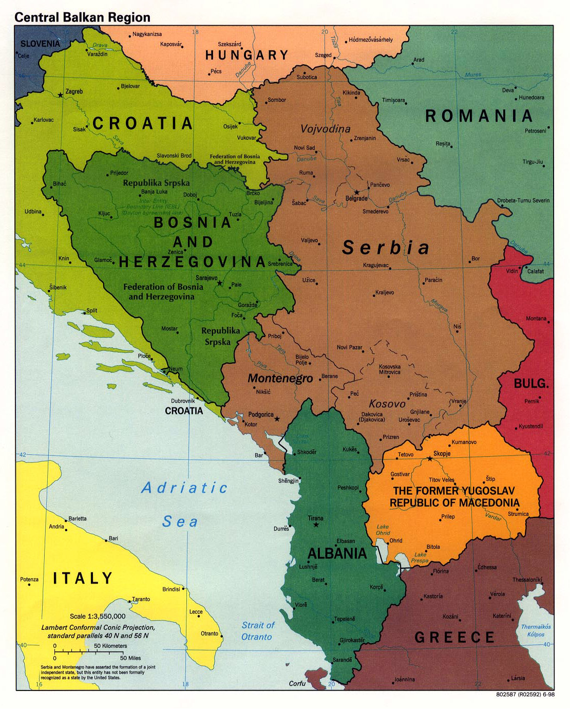 Maps of Balkans | Detailed Political, Relief, Road and other maps of