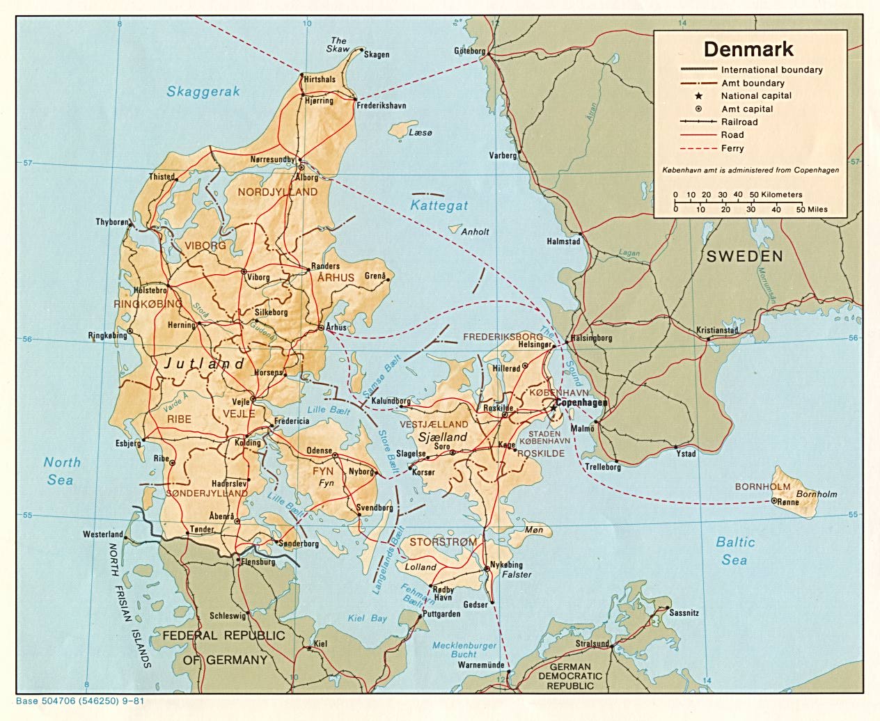 Maps Of Denmark Detailed Map Of Denmark In English Tourist Map Of 