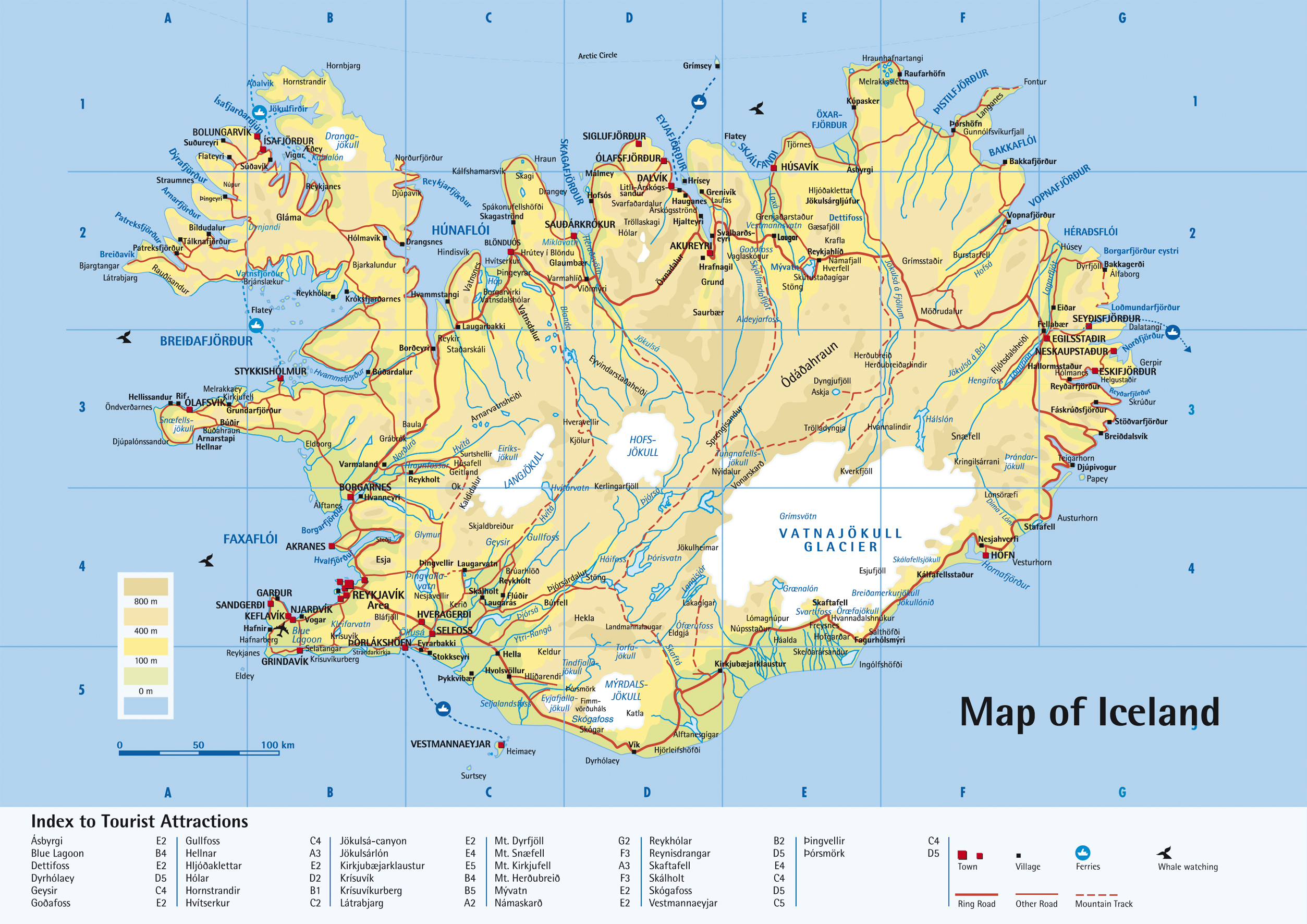 Iceland Political Map