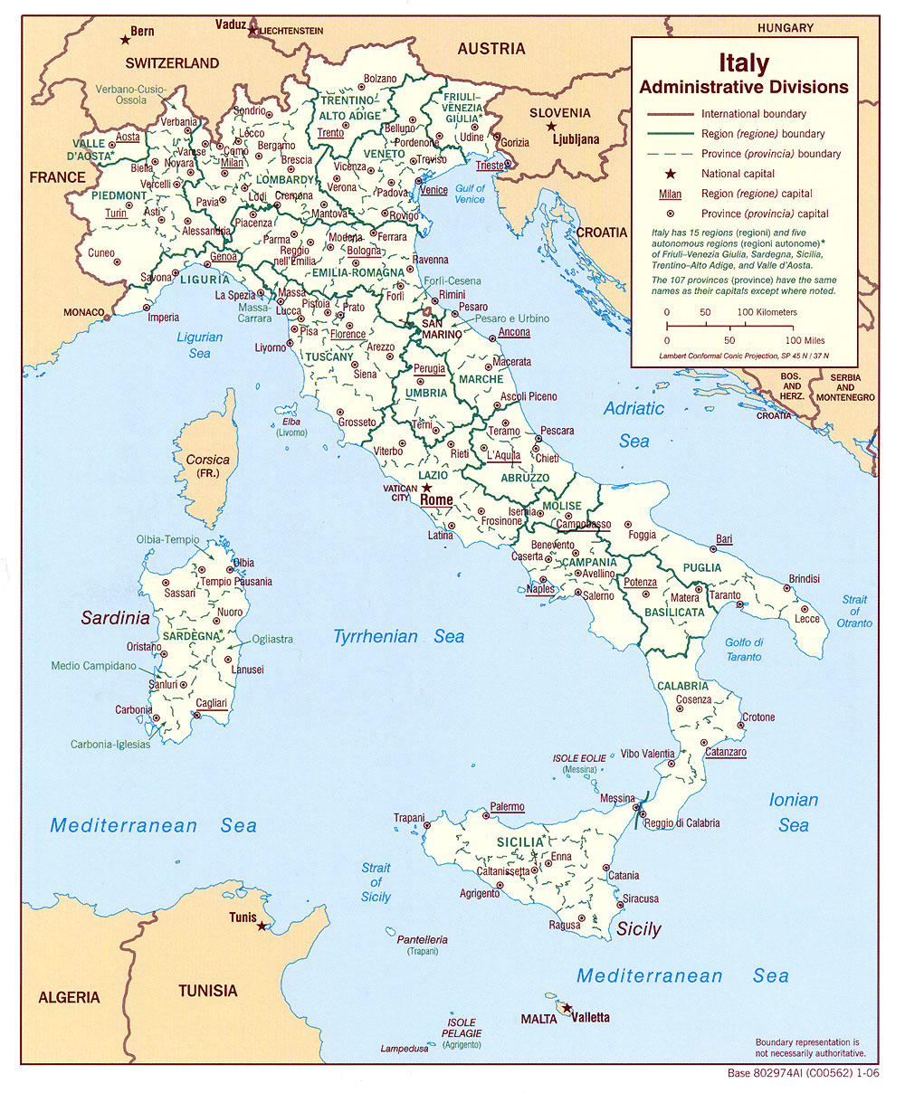 Maps of Italy | Detailed map of Italy in English | Tourist map of Italy