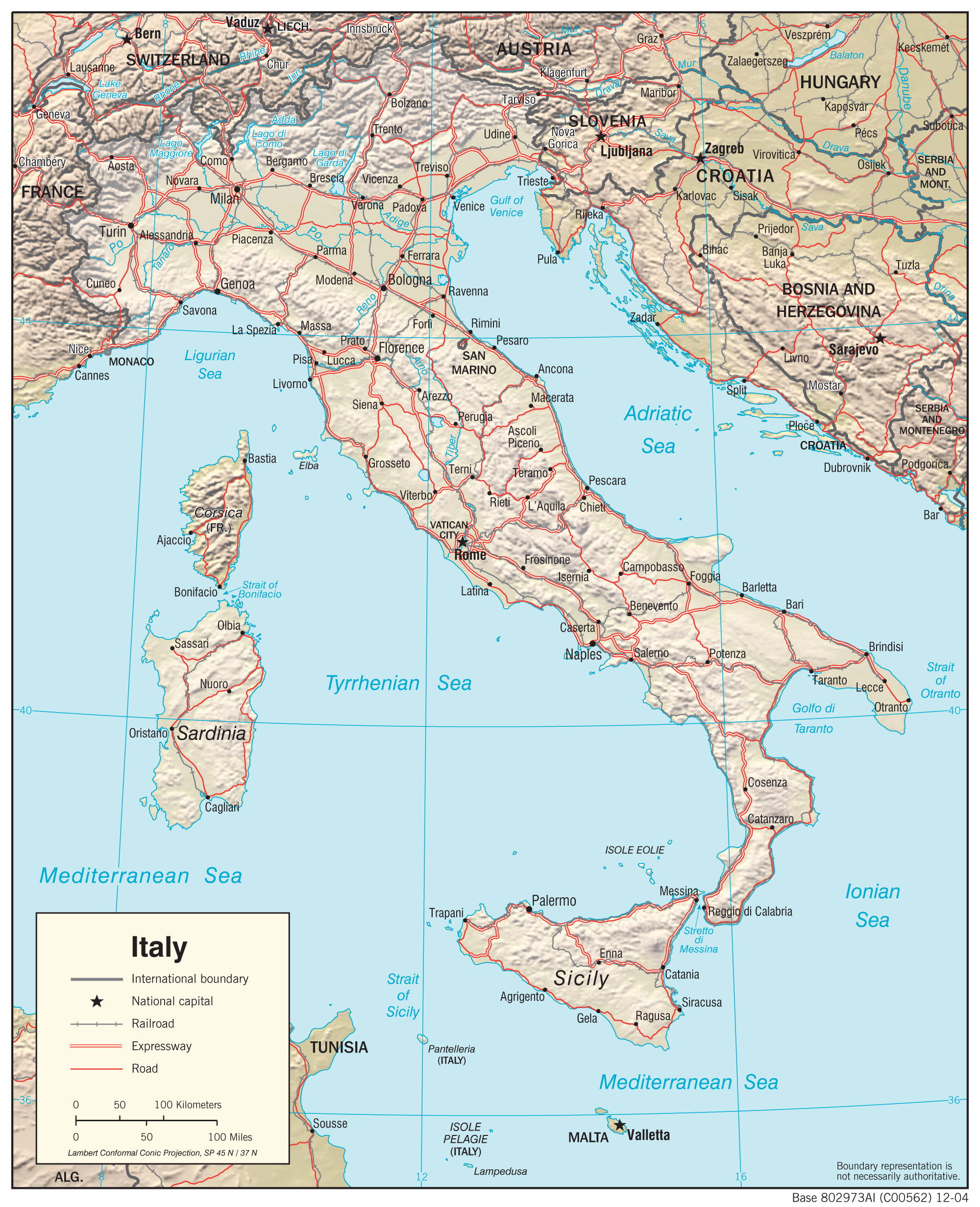 Maps of Italy | Detailed map of Italy in English | Tourist map of Italy