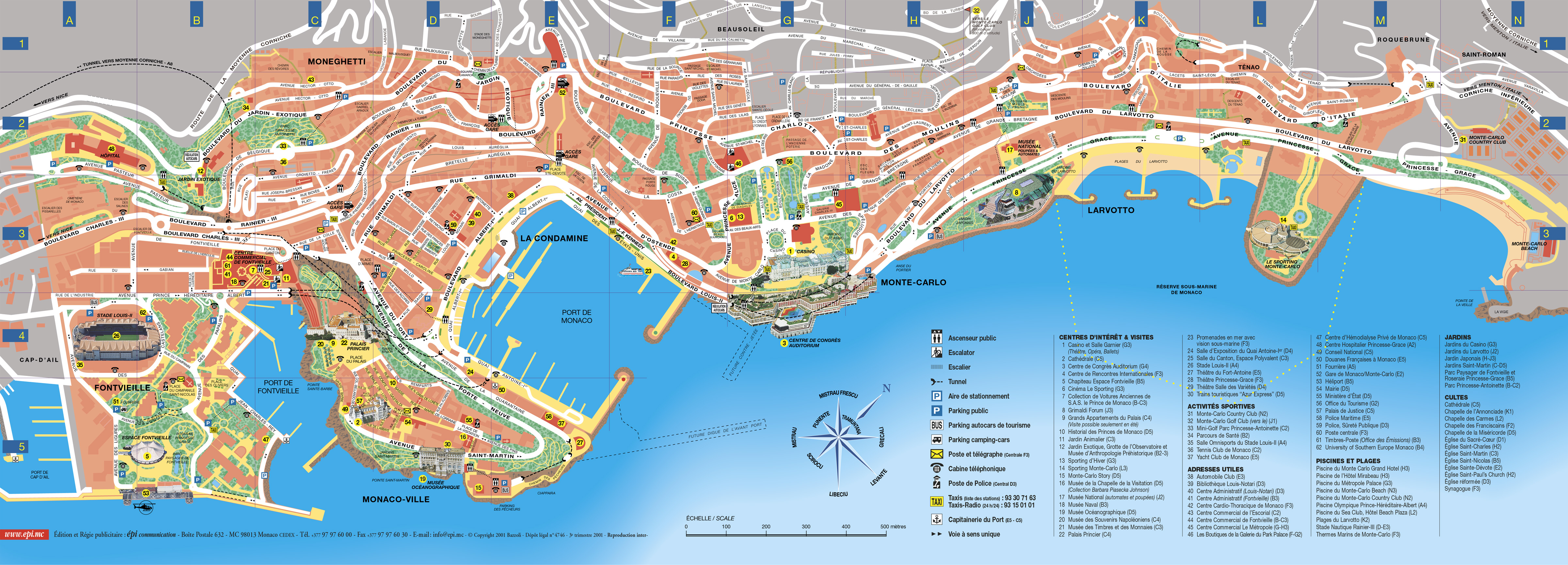 Maps of Monaco | Detailed map of Monaco in English | Tourist map of