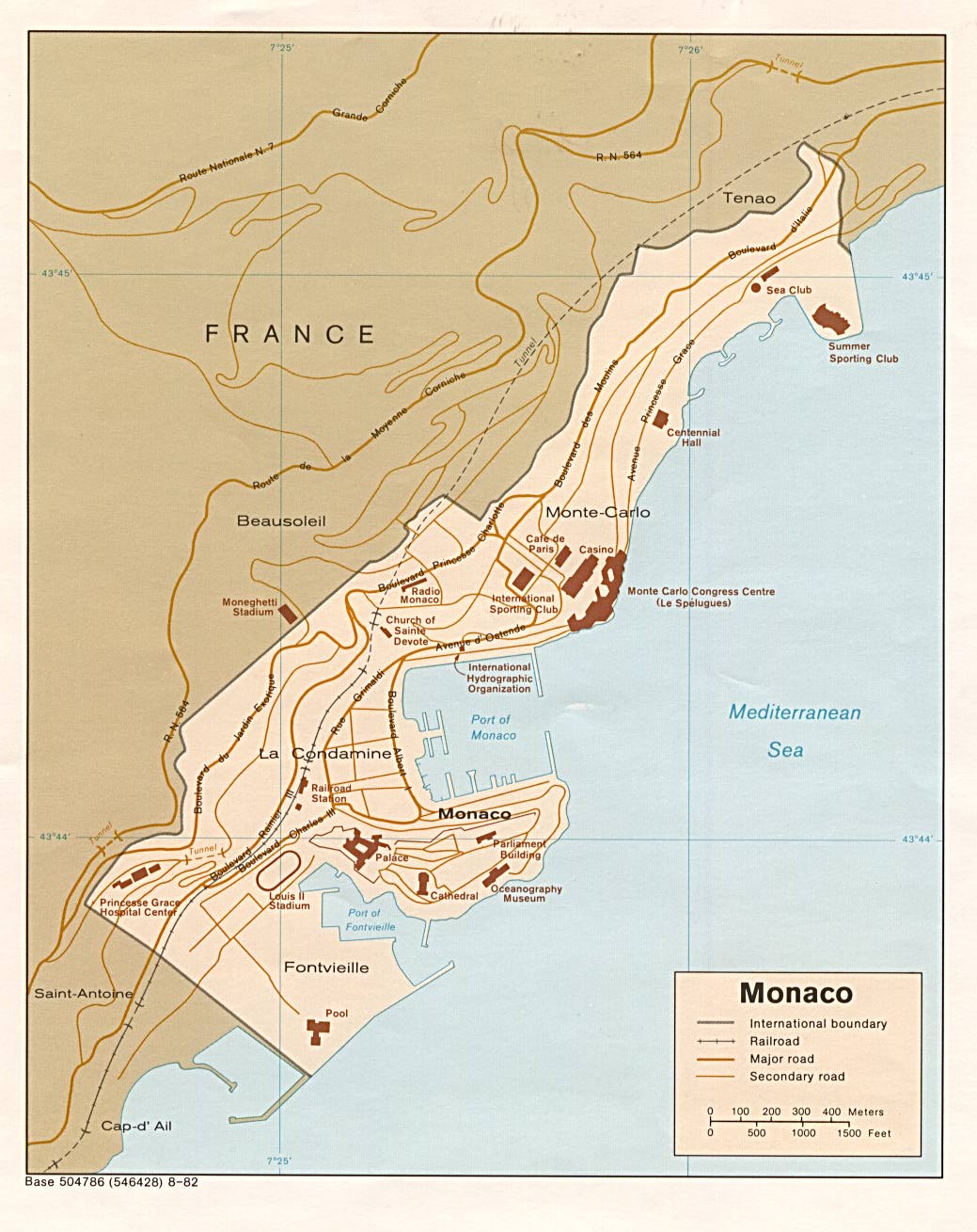 Maps of Monaco | Detailed map of Monaco in English | Tourist map of