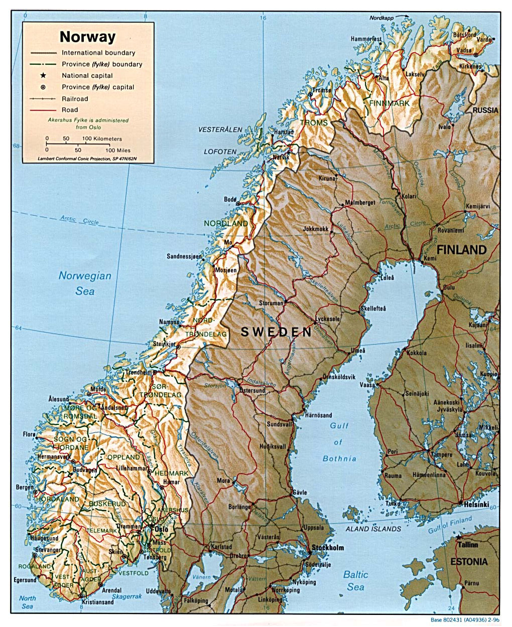 Maps Of Norway Detailed Map Of Norway In English Tourist Map Of 