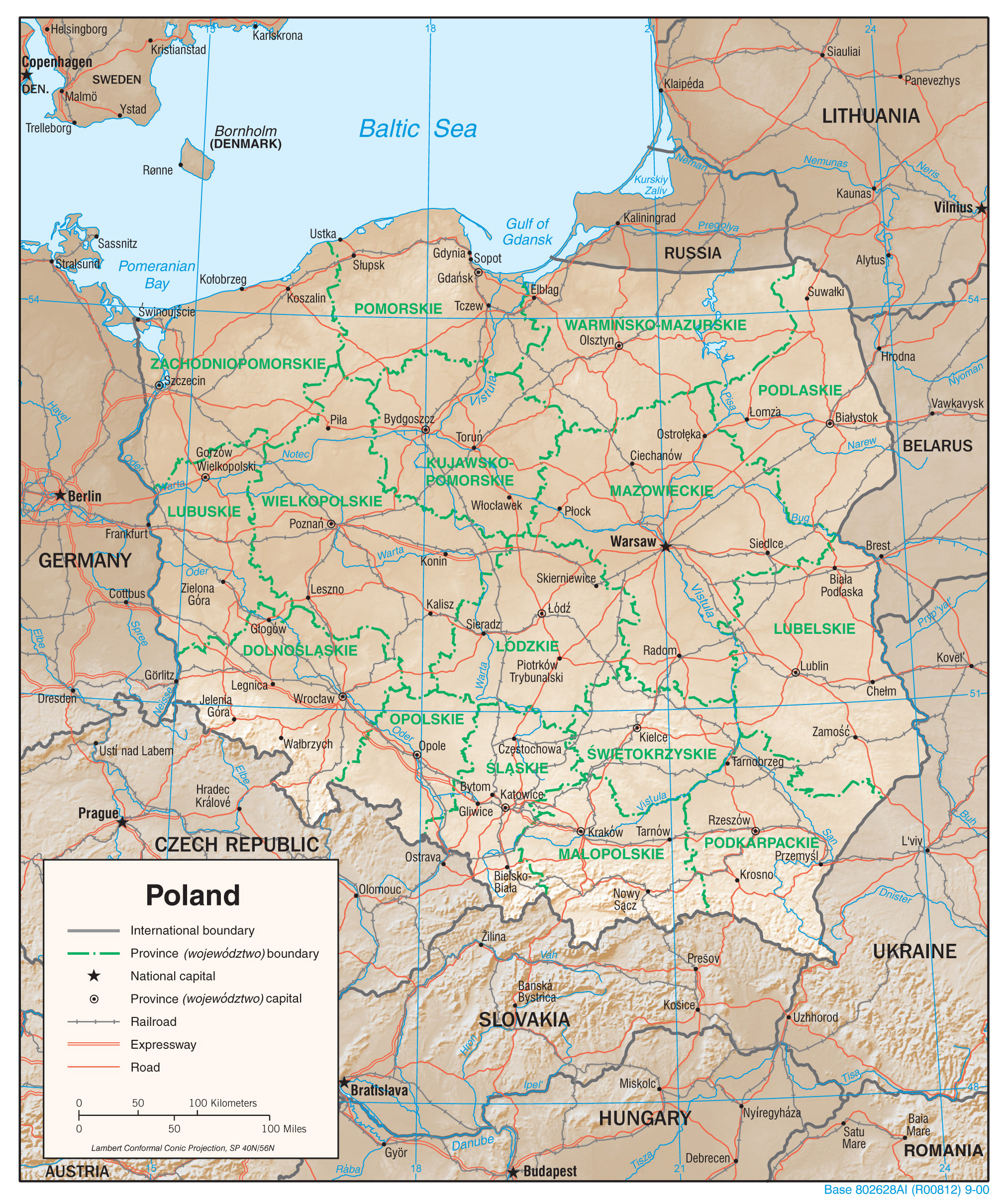 Maps Of Poland Detailed Map Of Poland In English Tourist Map Of 