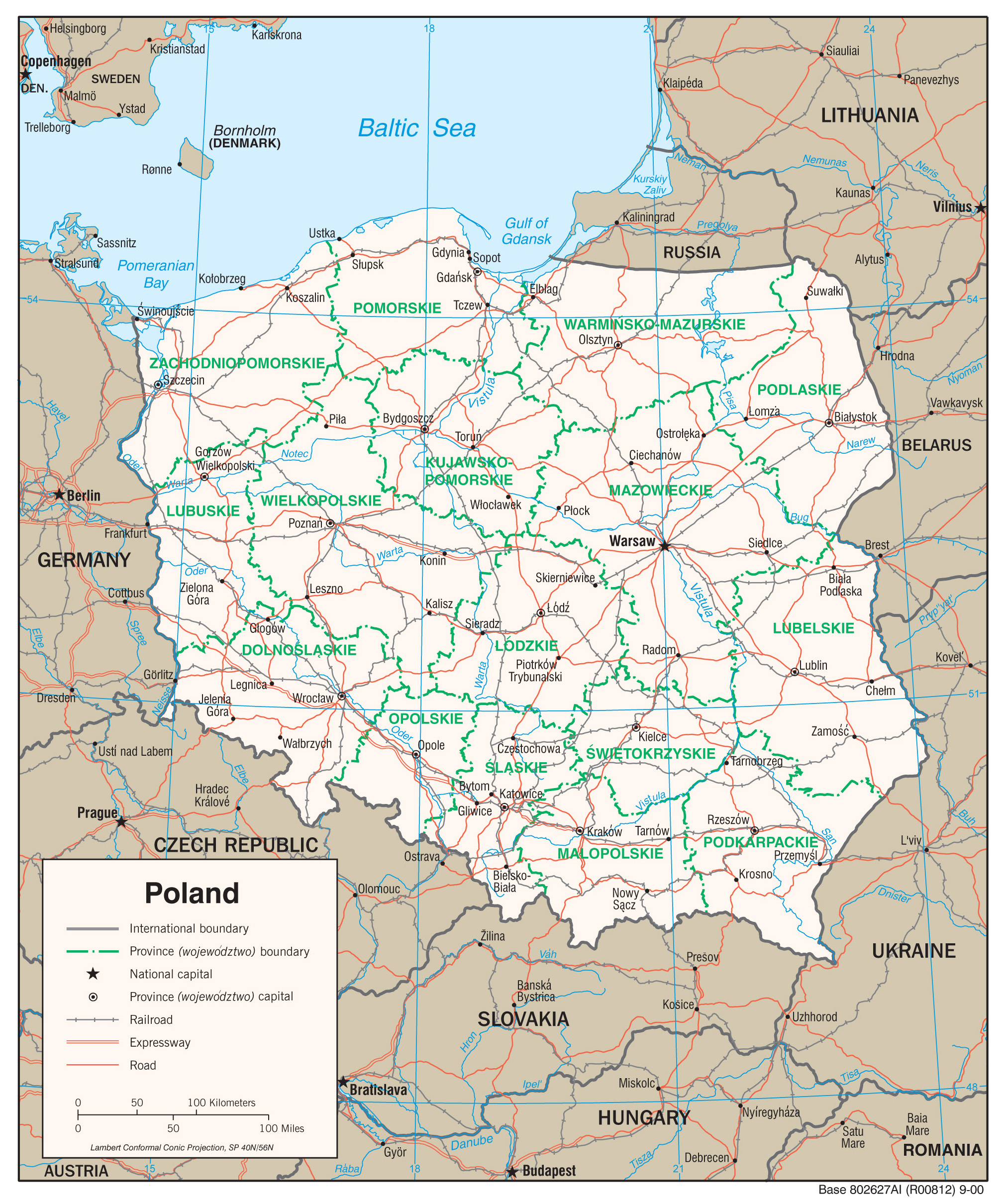 Maps Of Poland Detailed Map Of Poland In English Tourist Map Of 