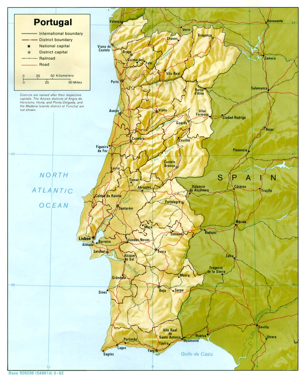Maps of Portugal Detailed map of Portugal in English Tourist map of