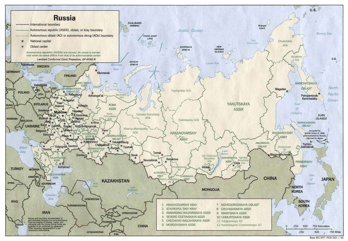 Maps of Russia | Detailed map of Russia with cities and regions | Map