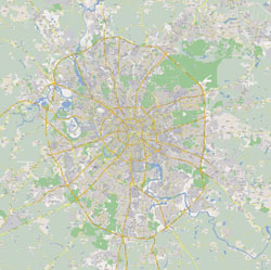 Large detailed road map of Moscow city.