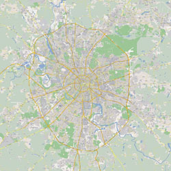 Large detailed road map of Moscow city.
