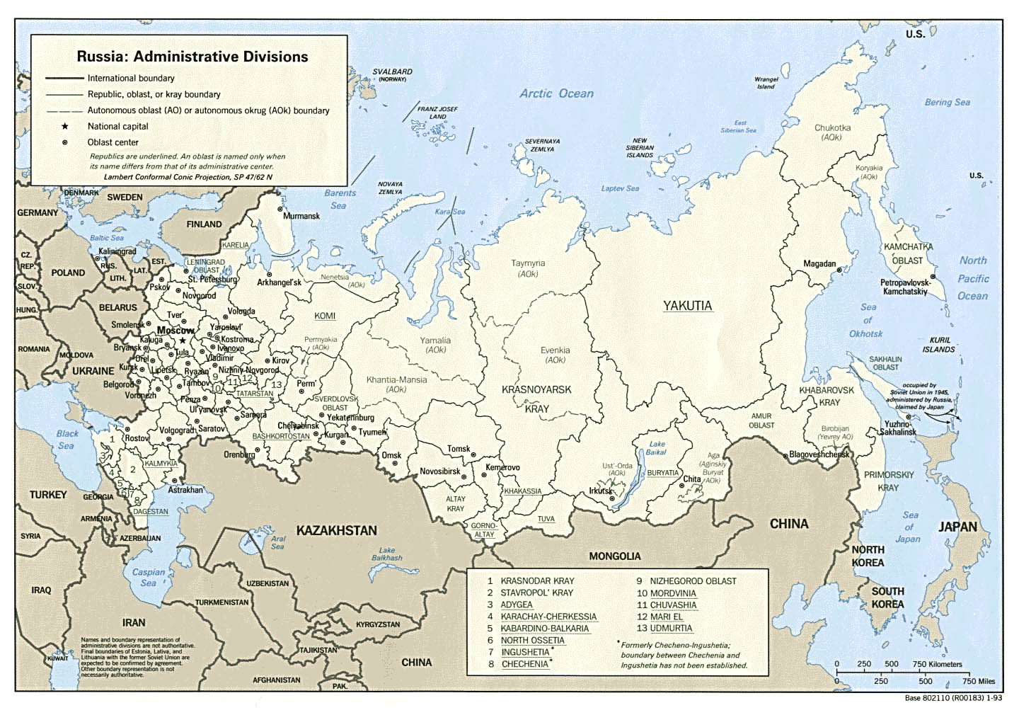 Maps of Russia | Detailed map of Russia with cities and regions | Map