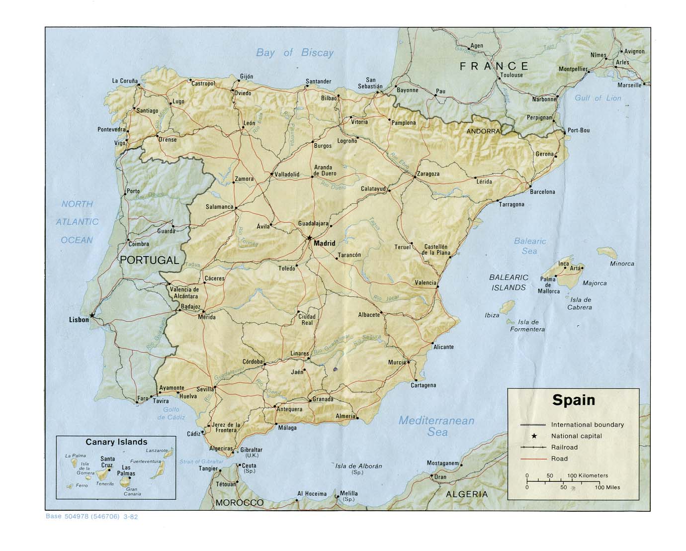 Maps Of Spain Detailed Map Of Spain In English Tourist Map map Of 