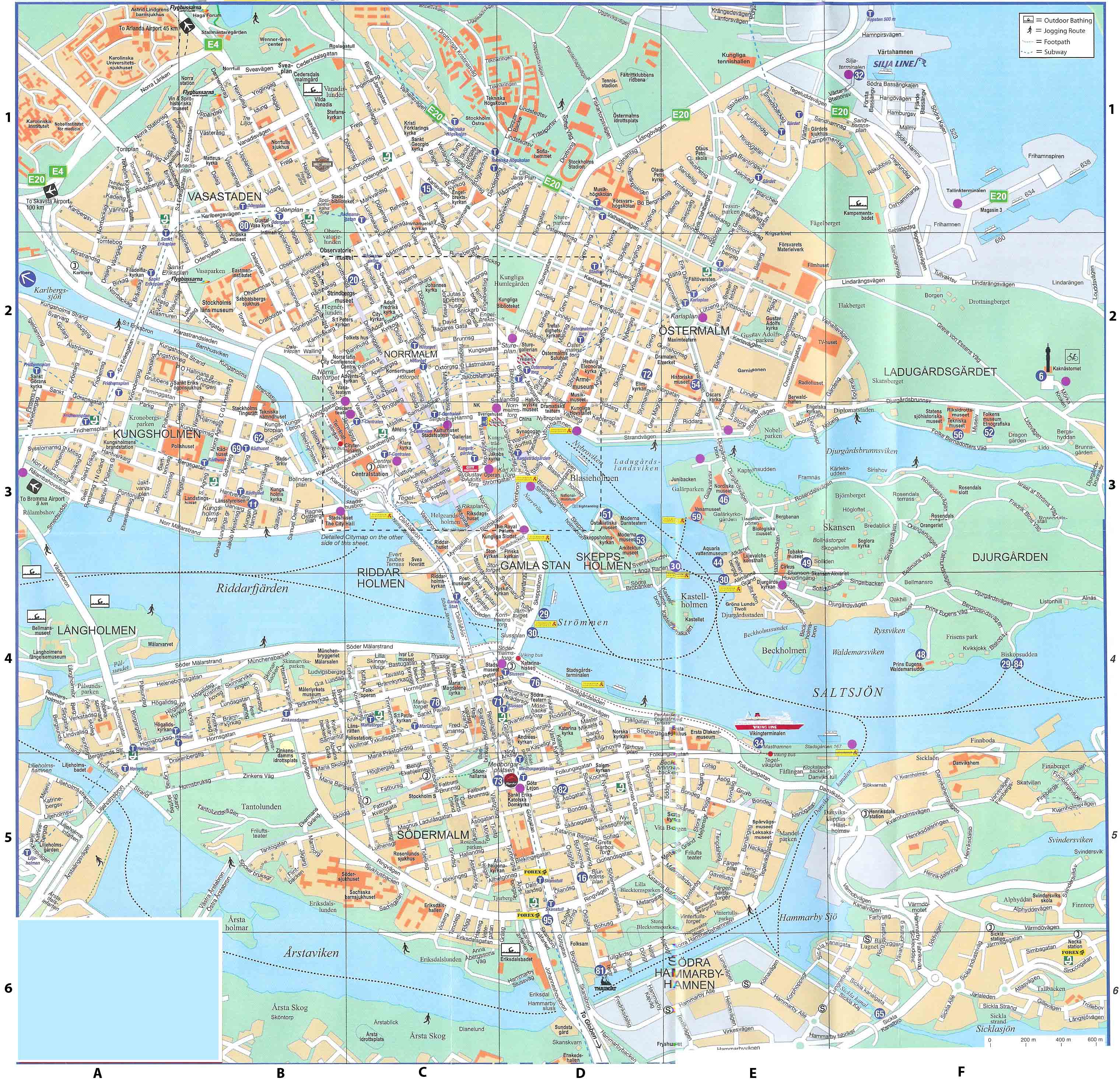 Maps of Stockholm | Detailed map of Stockholm in English | Maps of