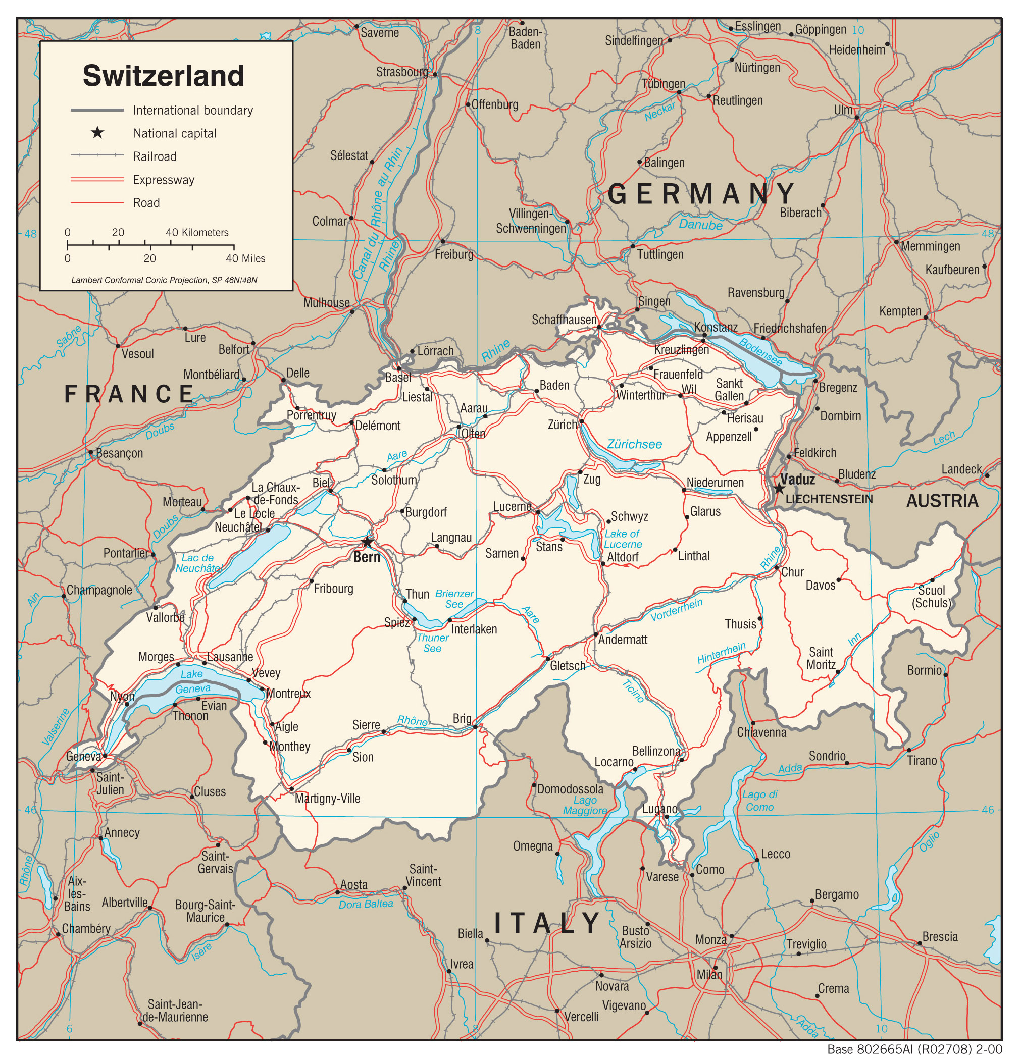 Maps Of Switzerland Detailed Map Of Switzerland In English Tourist Maps Of Switzerland Detailed Map Of Switzerland In English Tourist