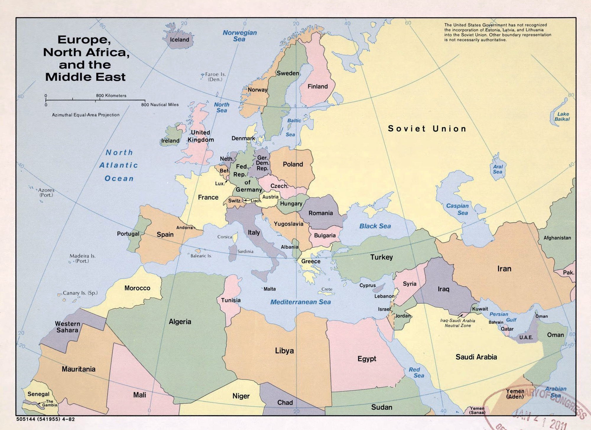 Map Of North Africa And Southwest Europe 29
